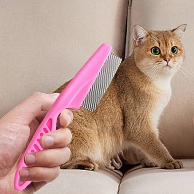 Brosse Chat - CatSheddingHairComb™ - Rose - Happy Miaou