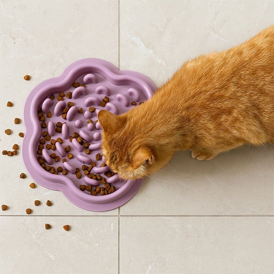 Gamelle Anti Glouton Chat | DigestSlow - Happy Miaou