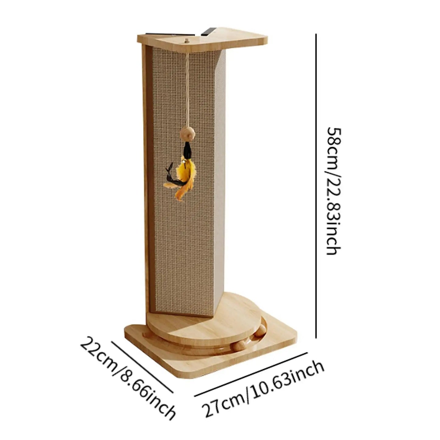 Griffoir pour chat - CatScratcherPost™ - Happy Miaou