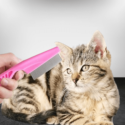 Brosse Chat - CatSheddingHairComb™ - Rose - Happy Miaou