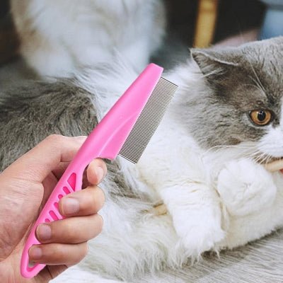 Brosse Chat - CatSheddingHairComb™ - Rose - Happy Miaou