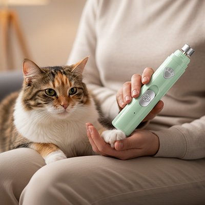 Coupe griffe chat vert