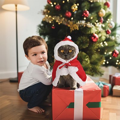 Déguisement pour Chat sur cadeau