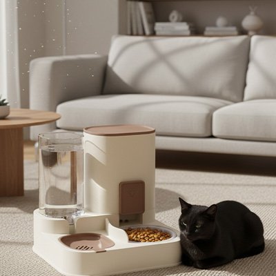 Distributeur de croquettes pour Chat | AutoFeeder - Happy Miaou