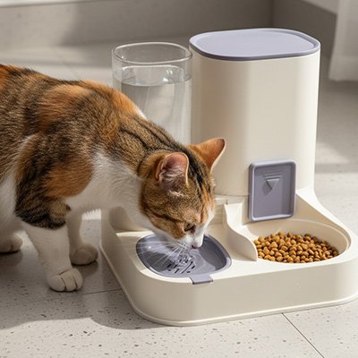 Distributeur de croquettes pour Chat | AutoFeeder - Happy Miaou