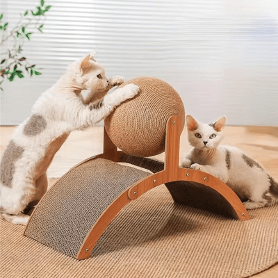 Griffoir pour Chat - Scratch&PlayCatBoard™ - Arc - Happy Miaou