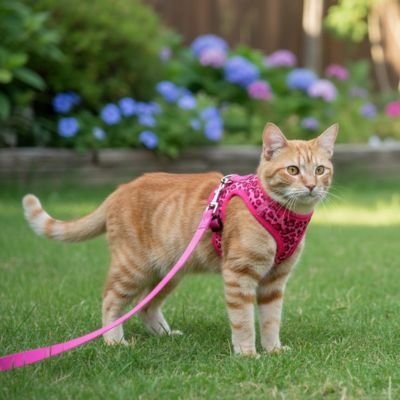 Harnais chat | Ajustable et Léger - Happy Miaou