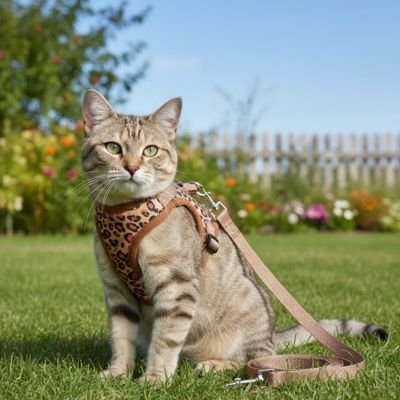 Harnais chat | Ajustable et Léger - Happy Miaou